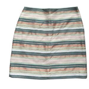 Loft Women’s Soft Hue Tapestry Like Stitched Skirt Size 4